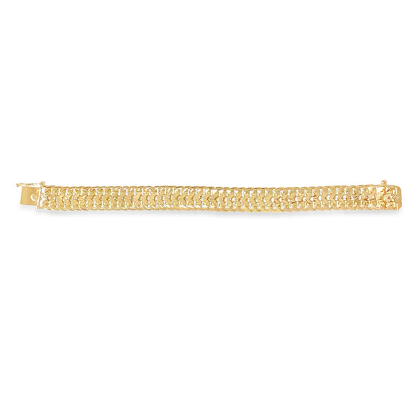 14K Yellow Gold Arrow Link Bracelet (8 Inch)