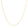 14k Yellow Gold 2 mm Paperclip Chain ( 18-24 Inch )