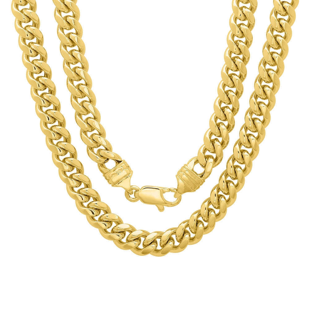 Yellow Gold Plated 6 mm Miami Cuban Link Chain ( 16-30" )