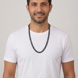 Black Rhodium Plated Miami Cuban Link Chain 6 mm
