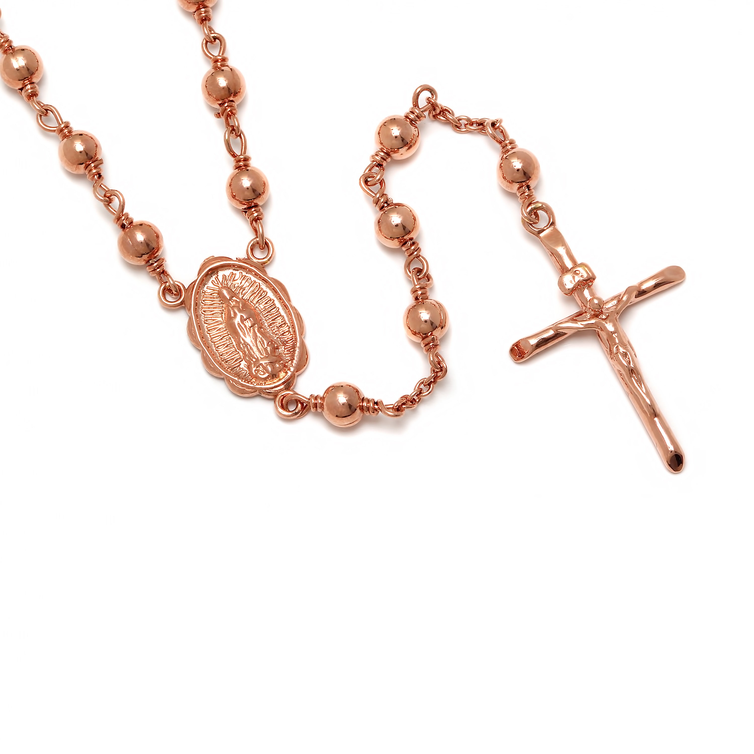 Gold Plated Rosary Necklace