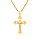 Yellow Gold Plated Crucifix Fashion Necklace Collection