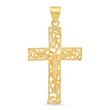 Yellow Gold Plated Crucifix Fashion Necklace Collection