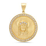 Gold Plated and CZ Crucifix, Jesus Face, Praying Hands Medal Necklaces