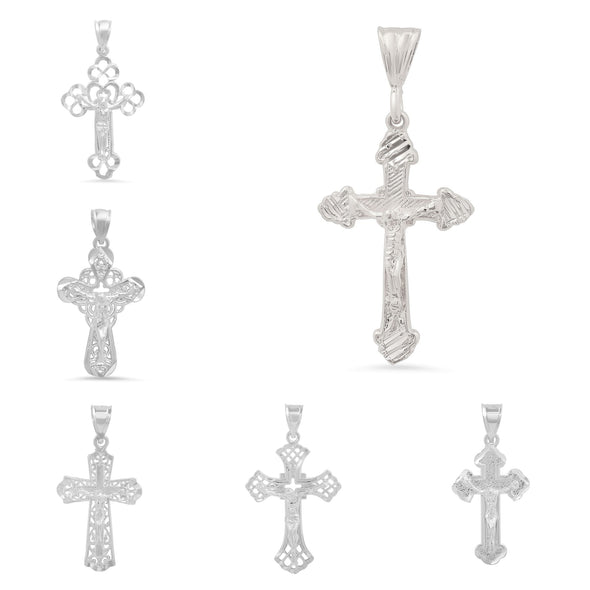 Sterling Silver Crucifix Pendant Collection