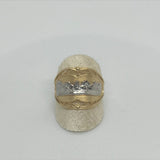 14K Yellow and White Gold Filigree Last Supper Ring