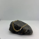 Sterling Silver Yellow Gold Plated Figaro Chain 4mm (16"-30")