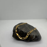 Sterling Silver Yellow Gold Plated Figaro Chain 6mm (16"-30")