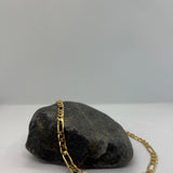 Sterling Silver Yellow Gold Plated Figaro Chain 6mm (16"-30")