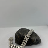 Sterling Silver Cuban Link Bracelet (9 Inch)