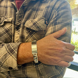 Sterling Silver Cuban Link ID Bracelet
