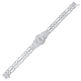 Sterling Silver 2 Strand Figaro St. Jude St. Jude San Judas Medal Bracelet