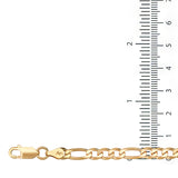 Gold Plated and Sterling Silver Diamond-cut 15 Medal Bracelet Quinceanera Gift with Flowers