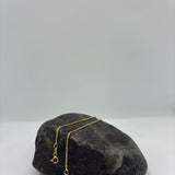 Yellow Gold Plated Sterling Silver 1 mm Box Chain ( 16"-30" )