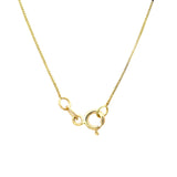 Yellow Gold Plated Sterling Silver 1 mm Box Chain ( 16"-30" )