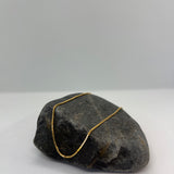 Sterling Silver Yellow Gold Plated Box Chain 1.25mm (16"-30")