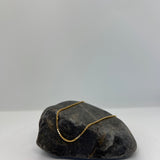 Sterling Silver Yellow Gold Plated Box Chain 1.5mm (16"-30")