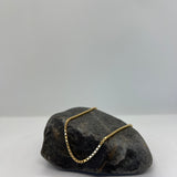 Sterling Silver Yellow Gold Plated Box Chain 2 mm  (16"-30")