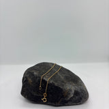 Sterling Silver Yellow Gold Plated Cable Chain 1mm (16-24 Inch)