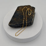 Sterling Silver Yellow Gold Plated Singapore Chain 2mm (16-24 Inch)