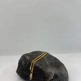 Sterling Silver Yellow Gold Plated Wheat Chain 1.5mm (16"-30")