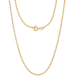 Gold Plated Silver Ball Chain 2mm (16"-30")