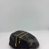 Sterling Silver Yellow Gold Plated Figaro Chain 3mm (16"-30")