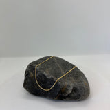 Yellow Gold Plated Silver Curb Link Chain 1.25mm  (16-24 Inch)