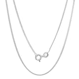 Yellow Gold Plated Silver Curb Link Chain 1.25mm  (16-24 Inch)