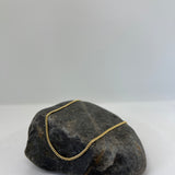 Yellow Gold Plated Silver 1.7 mm Curb Link Chain (16-24 Inch)