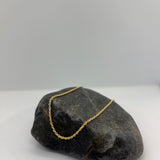 Sterling Silver Yellow Gold Rope Chain 1.5mm (16"-30")