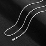 Sterling Silver Yellow Gold Plated Rope Chain 2mm (16"-30")