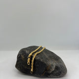Sterling Silver Yellow Gold Plated Rope Chain 3mm (16"-30")