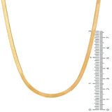 Sterling Silver Gold Plated Snake Chain  (16, 18, & 20 Inch)