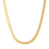 Sterling Silver Gold Plated Snake Chain  (16, 18, & 20 Inch)