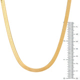 Sterling Silver Gold Plated Snake Chain  (16, 18, & 20 Inch)
