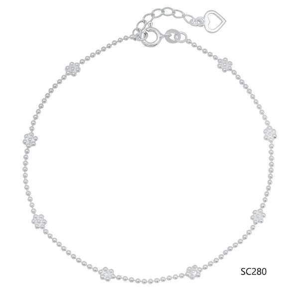 Sterling Silver Anklet Bracelets Collection