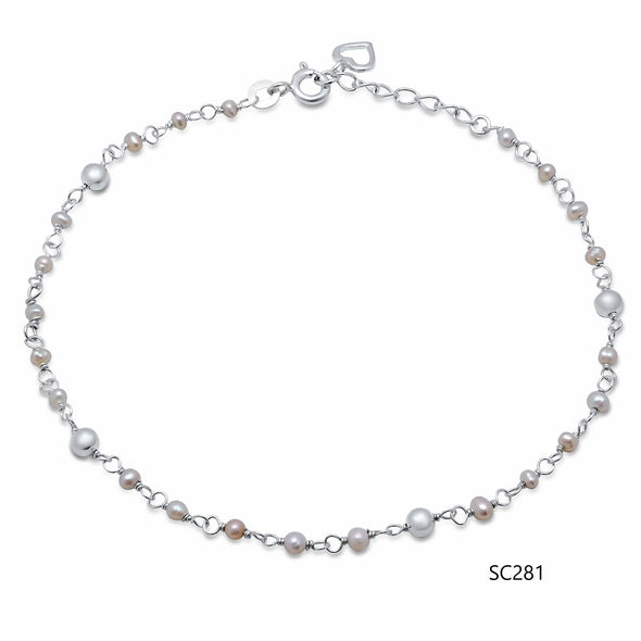 Sterling Silver Anklet Bracelets Collection