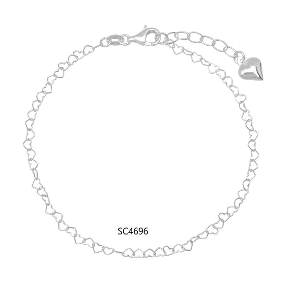 Sterling Silver Anklet Bracelets Collection