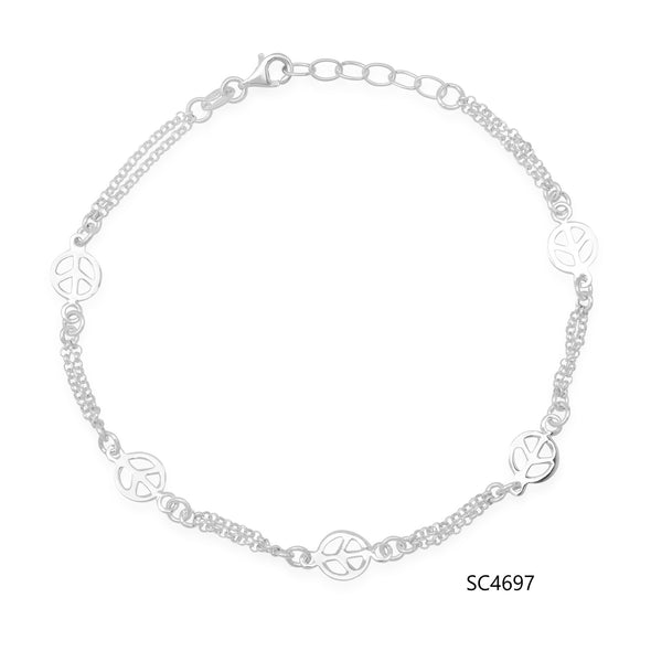 Sterling Silver Anklet Bracelets Collection