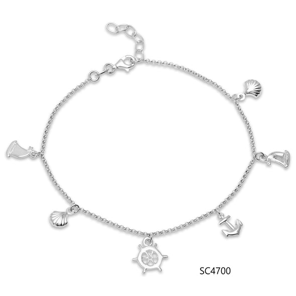 Sterling Silver Anklet Bracelets Collection