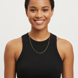 Gold Plated Silver Paperclip Chain 2mm (16"- 30")