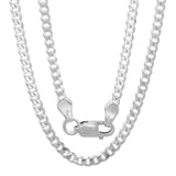 Sterling Silver Yellow Gold Plated Cuban Link Chain 2.8mm (18"-30")