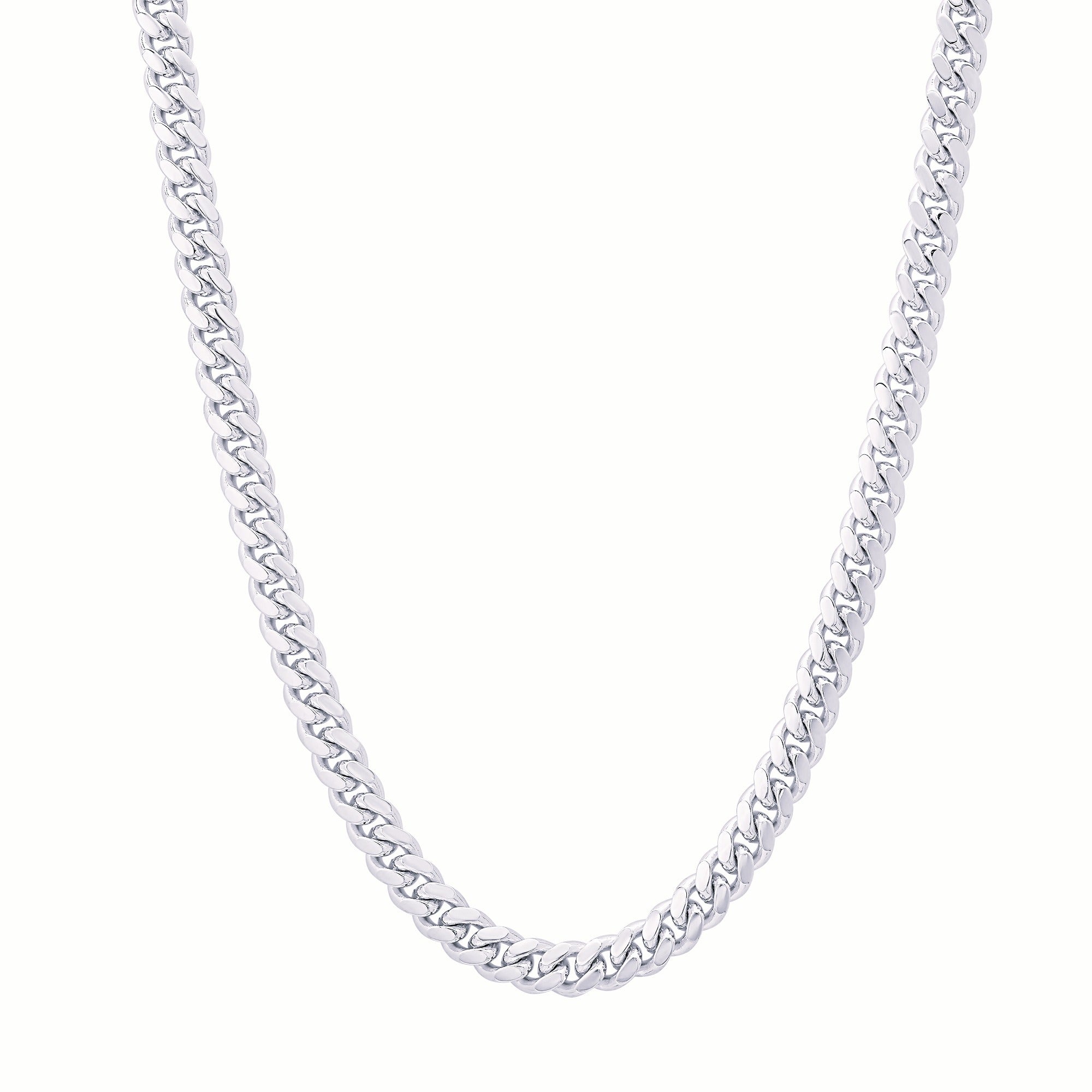 Sterling Silver Yellow Gold Plated 160 Miami Cuban Link Chain 5mm (18"-30")