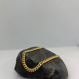 Sterling Silver Yellow Gold Plated 160 Miami Cuban Link Chain 5mm (18"-30")