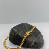 Sterling Silver Yellow Gold Plated 160 Miami Cuban Link Chain 5mm (18"-30")
