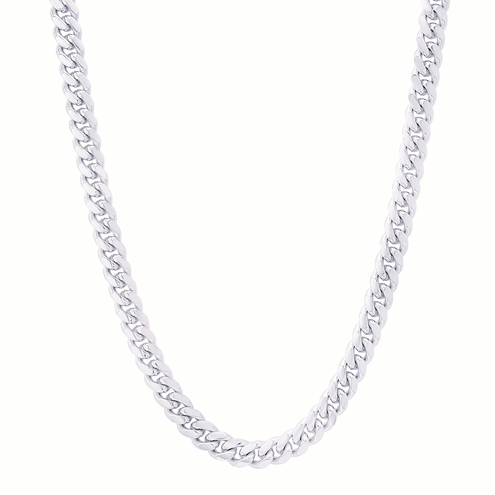 Sterling Silver Yellow Gold Plated 180 Miami Cuban Link 6mm (18"-30")
