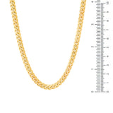 Sterling Silver Yellow Gold Plated 180 Miami Cuban Link 6mm (18"-30")