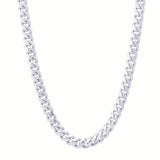 Sterling Silver Yellow Gold Plated 210 Miami Cuban Link 7mm (18"-30")
