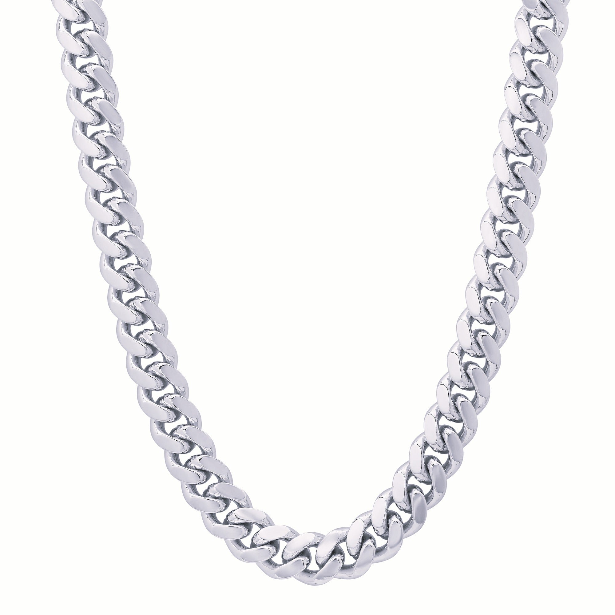 Sterling Silver Yellow Gold Plated 250 Miami Cuban Link 9mm (18"-30")